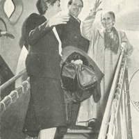 <p>[Maria Montessori with her son Mario, stopping in Rome on their way back to the Netherlands from Pakistan. Late 1940s] – ONM Archive.</p>$$$548