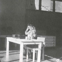 Cilindri dei rumori Boy working with the sound boxes. Children's House Altona, around 1928 - T. Müller, R. Schneider, <em>Lehrmaterialien 1913-1935. Möbel und Architektur. Techning Meterials 1913-1935. Furniture and Architecture</em>, München, Prestel Verlag, 2002, p.95$$$458