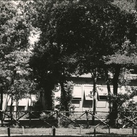 [In 1947, the post war humanitarian “Swiss Gift” initiative donated three wooden pavilions to the Opera Nazionale Montessori, which were adapted for use as a “Children's House” in Villa Paganini, Roma]. ONM Archive$$$480