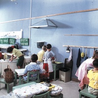 [Angolo per le attività vita pratica, Casa dei Bambini di Viale Spartaco (quartiere Tuscolano), anni Ottanta, Roma] - Archivio ONM.$$$507