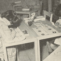 Casa dei Bambini, Villa Paganini Roma Lo studio è gioia e assorbe tutte le facoltà dei bambini nelle occupazioni giornaliere, liberamente scelte (Scuola Montessori di Villa Paganini – Roma) - “Vita dell’infanzia”, a.I, n. 5-6-7, maggio-giugno-luglio 1952, p.37.$$$483