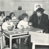 <p>[Maria de Unterrichter Jervolino, President of the Opera Nazionale Montessori, at the inauguration, held on 27 October 1952, of the Casa dei Bambini established by the Falck Company in Sesto San Giovanni] - ONM Archive.</p>$$$540